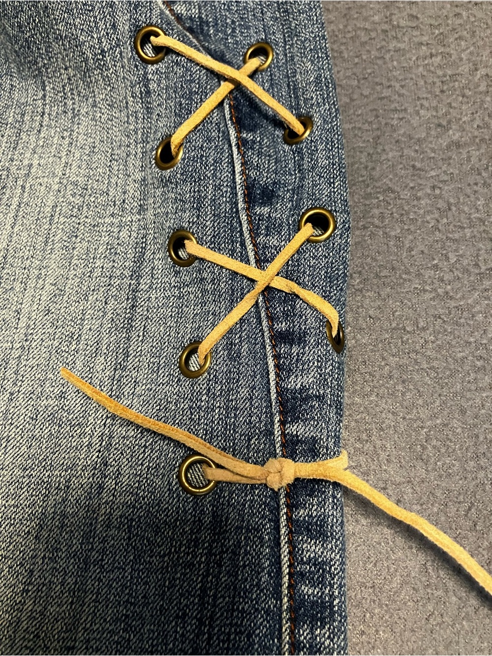 Vintage Younique and Lace-Up Flare Y2K Jeans juniors 9 - Picture 7 of 13